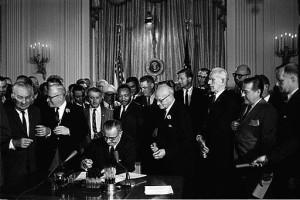 1964 Congress passes the civil Rights Act in 1964_ 512px-Lyndon_Johnson_signing_Civil_Rights_Act_July_2_1964