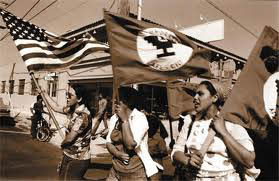 1975 Members of United Farm Workers Union embark on thousand-mile march across California_United Farm Workers march